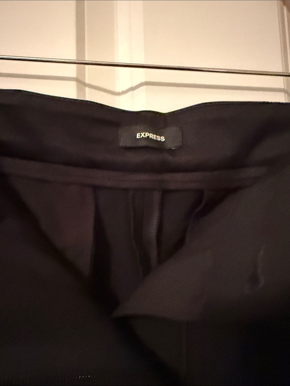 Express Editor Mid-rise Bootcut Black Women's Tailored Trousers - Picture 2 of 3
